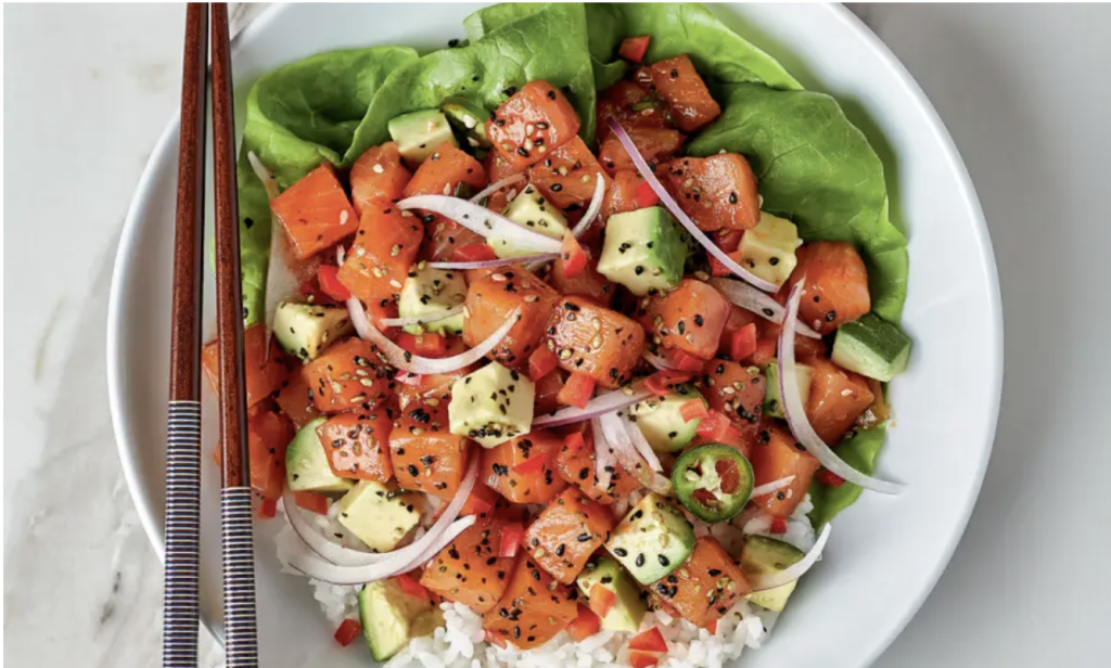 Receita Poke de Salmão