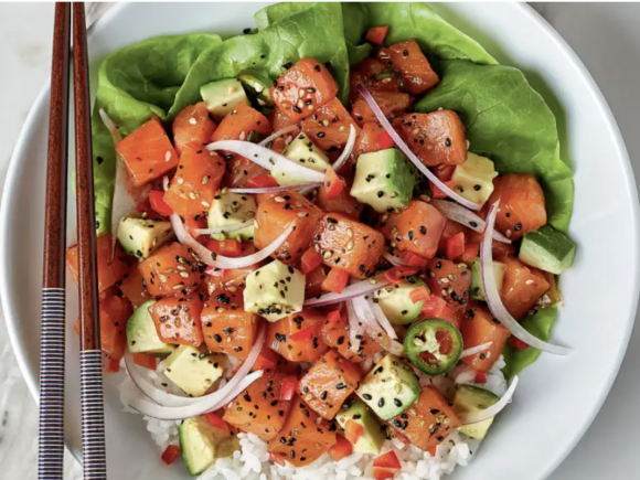 Receita Poke de Salmão